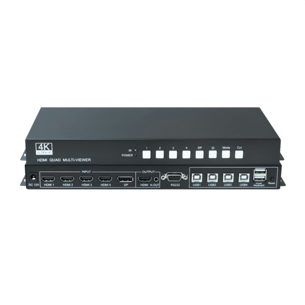 4K Quad Multiviewer with KVM